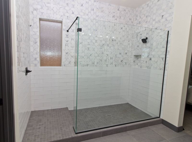 Elegant Tile Work in Modern Shower